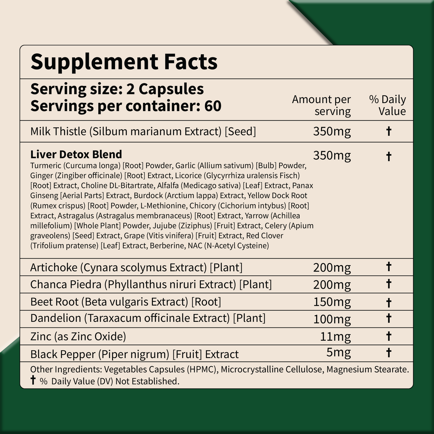 Liver Cleanse Detox & Repair 1366mg | 26-in-1 Synergy with Milk Thistle, Artichoke, Chaga, Dandelion & more | Third-party Tested, Vegan, Non-GMO, Gluten Free | 120 Capsules