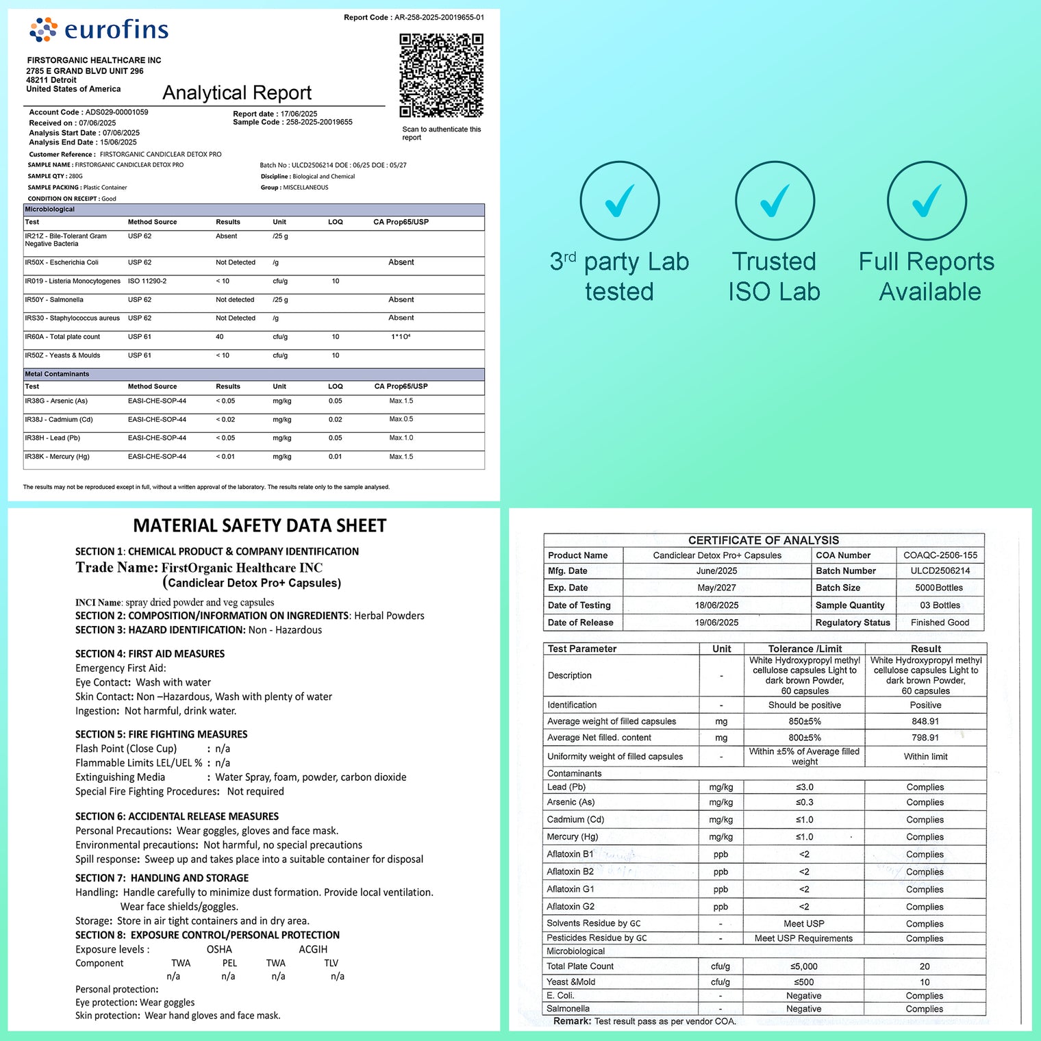 Women’s Candida Cleanse & Yeast Balance | Herbal Parasite Detox with Oregano, Wormwood, Black Walnut & Clove | Gut, Digestive & Flora Rebalance Formula | Third-Party Tested, Vegan, Non-GMO, 60 Caps