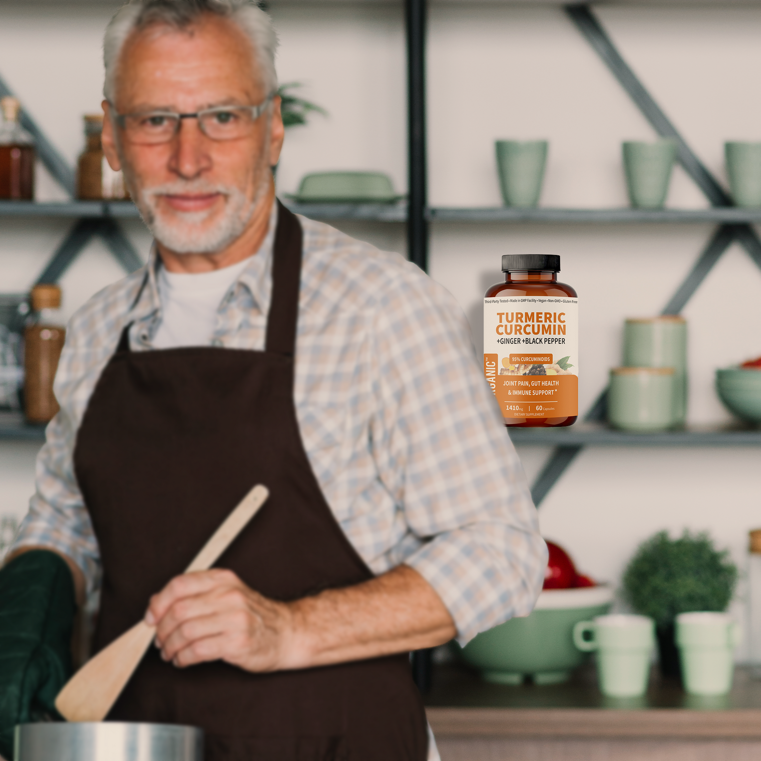 Turmeric & Ginger Complex 1410mg | Joint & Immune Support | 95% Curcuminoids & Black Pepper with Boswellia, MSM & more for Enhanced Absorption Support