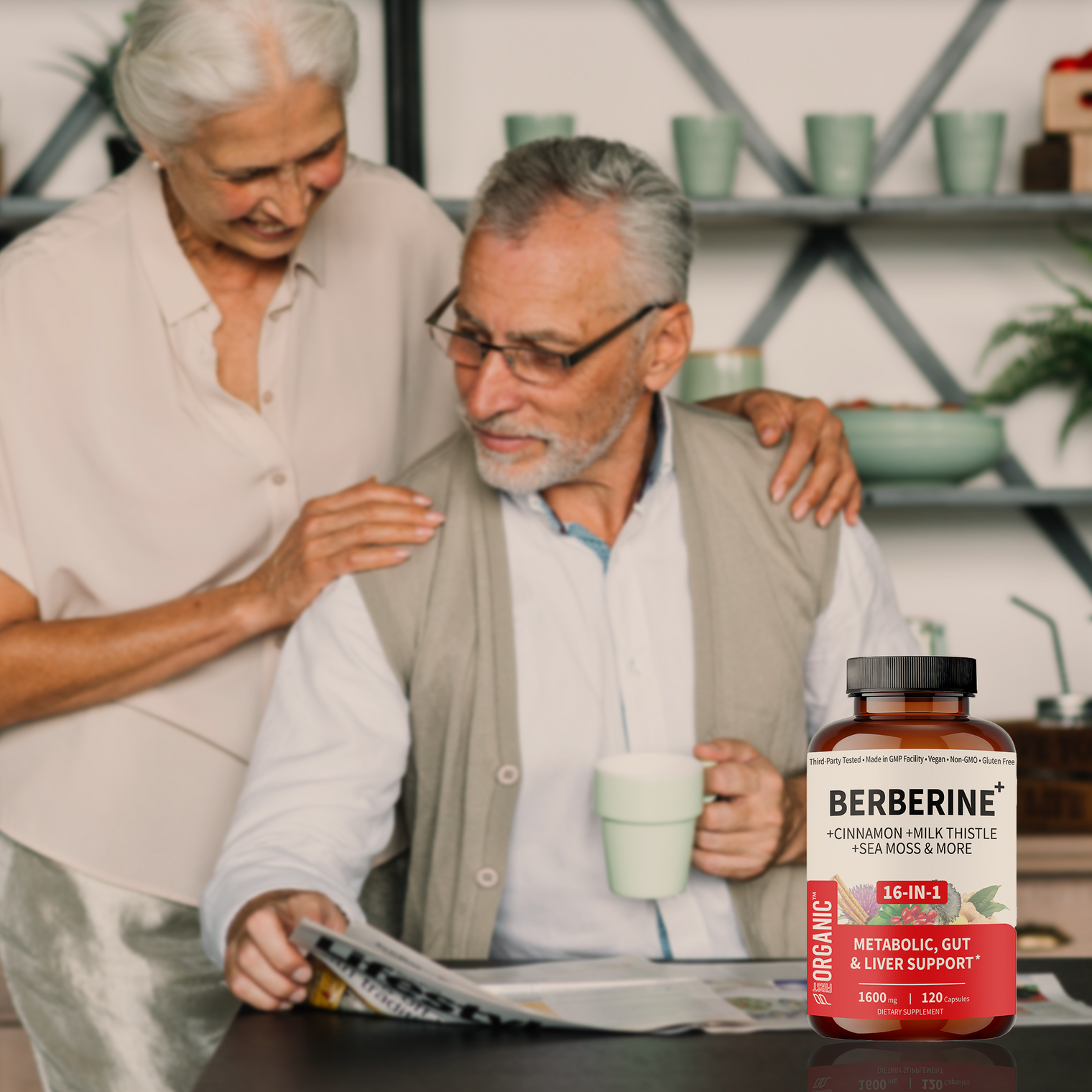 Berberine HCL+ Complex 1600mg | Glucose & Metabolic Balance | 16-in-1 Synergy with Milk Thistle, Cinnamon, Dandelion, Fenugreek & more for Gut & Liver Health