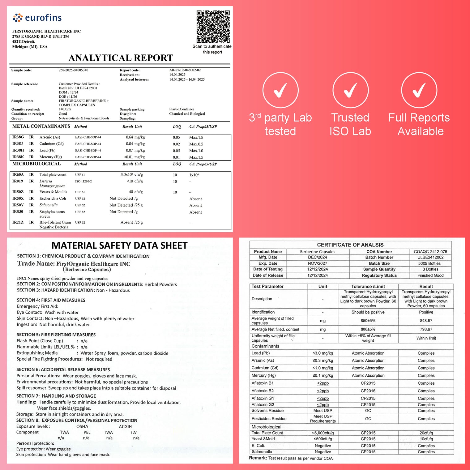 Premium Metabolic Guard+ Complex | Multi-Ingredient Botanical Blend with Berberine HCL, Cinnamon, Milk Thistle, NAC & Zinc | Plant-Based Daily Liver & Gut Formula | Third-Party Lab Tested, Vegan, Non-GMO, Gluten-Free, 60/120 Caps