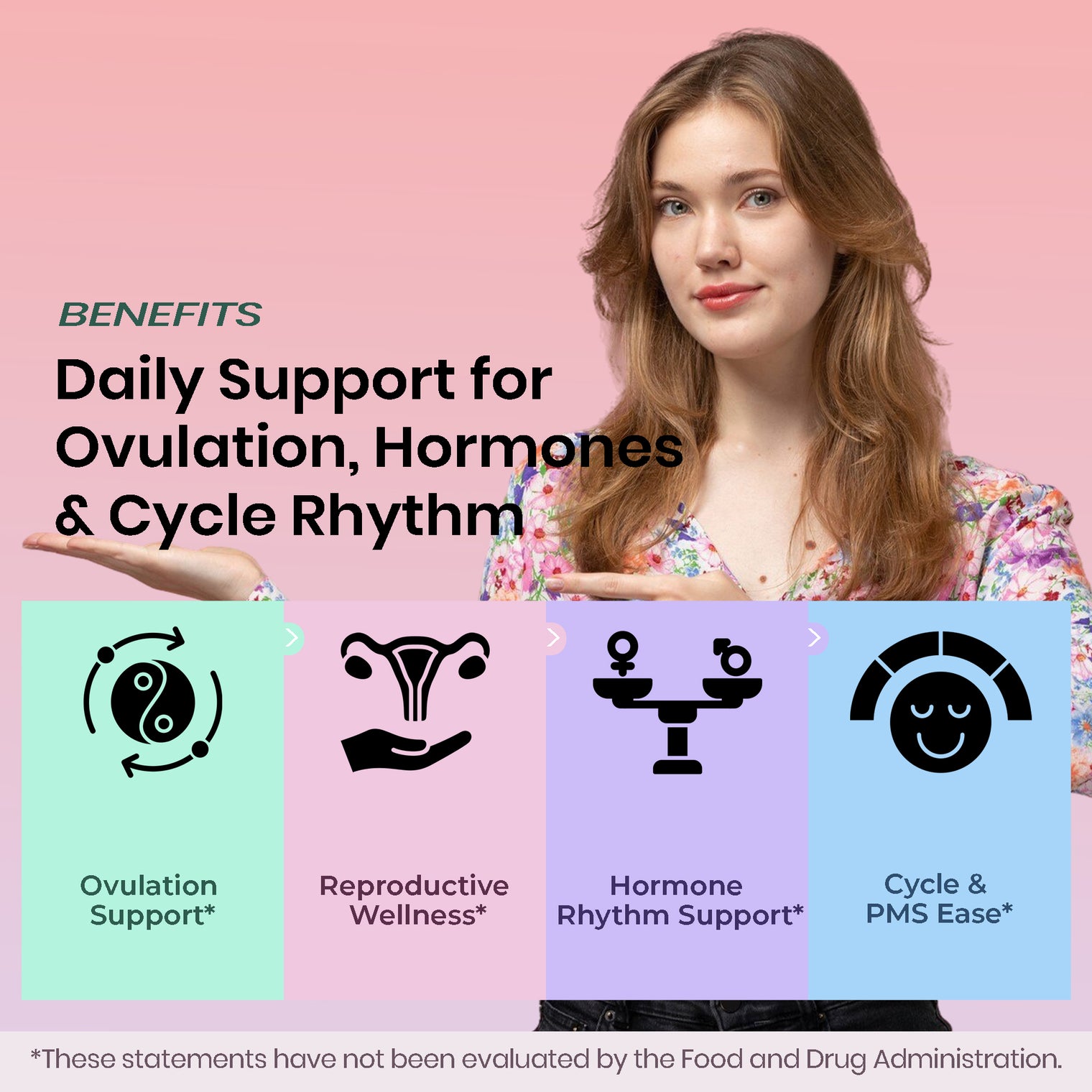 Women’s Advanced Herbal PCOS & PCOD Support | Science-Backed Hormone & Cycle Care for Fertility & Ovulation | Myo-Inositol, D-Chiro, Berberine, Cinnamon & Vitamins | Vegan, Non-GMO, 120 Caps