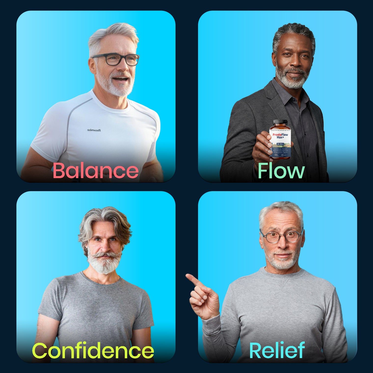 Men’s Prostate Health & Urinary Flow Support with Saw Palmetto, Stinging Nettle & Beta-Sitosterol | Supports Prostate Size & Comfort | Third-Party Tested, Vegan, Non-GMO, Gluten-Free, 120 Capsules