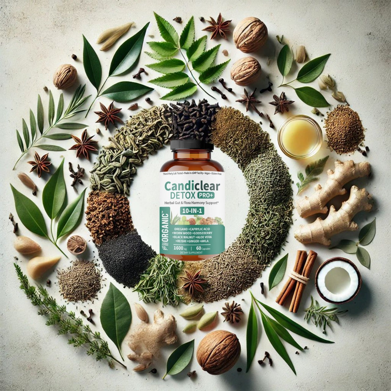 Candiclear Detox Pro+: A Botanical Approach to Gut Balance; Candida Support