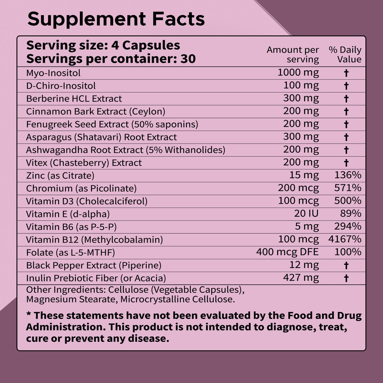 OvaHarmony Balance+ | Herbal Feminine Fertility, PCOD/ PCOS & Cycle Support | Third-Party Tested, Vegan, Non-GMO, Gluten Free | 120 Capsules