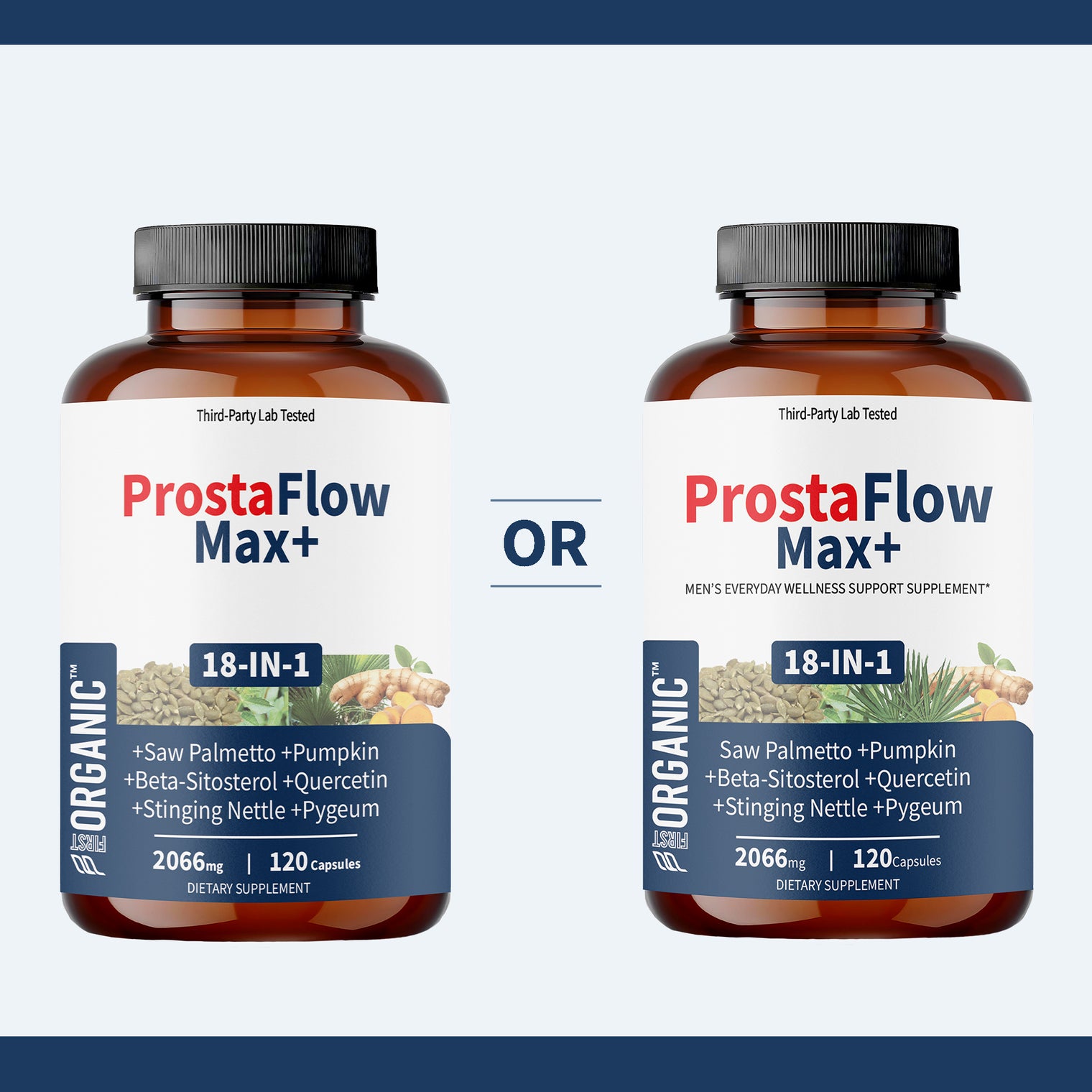 Men’s Prostate Health & Urinary Flow Support with Saw Palmetto, Stinging Nettle & Beta-Sitosterol | Supports Prostate Size & Comfort | Third-Party Tested, Vegan, Non-GMO, Gluten-Free, 120 Capsules