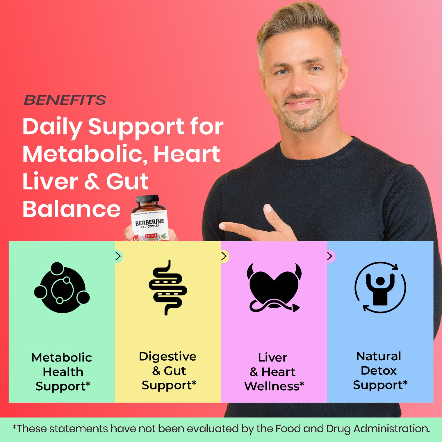 Premium Metabolic Guard+ Complex | Multi-Ingredient Botanical Blend with Berberine HCL, Cinnamon, Milk Thistle, NAC & Zinc | Plant-Based Daily Liver & Gut Formula | Third-Party Lab Tested, Vegan, Non-GMO, Gluten-Free, 60/120 Caps