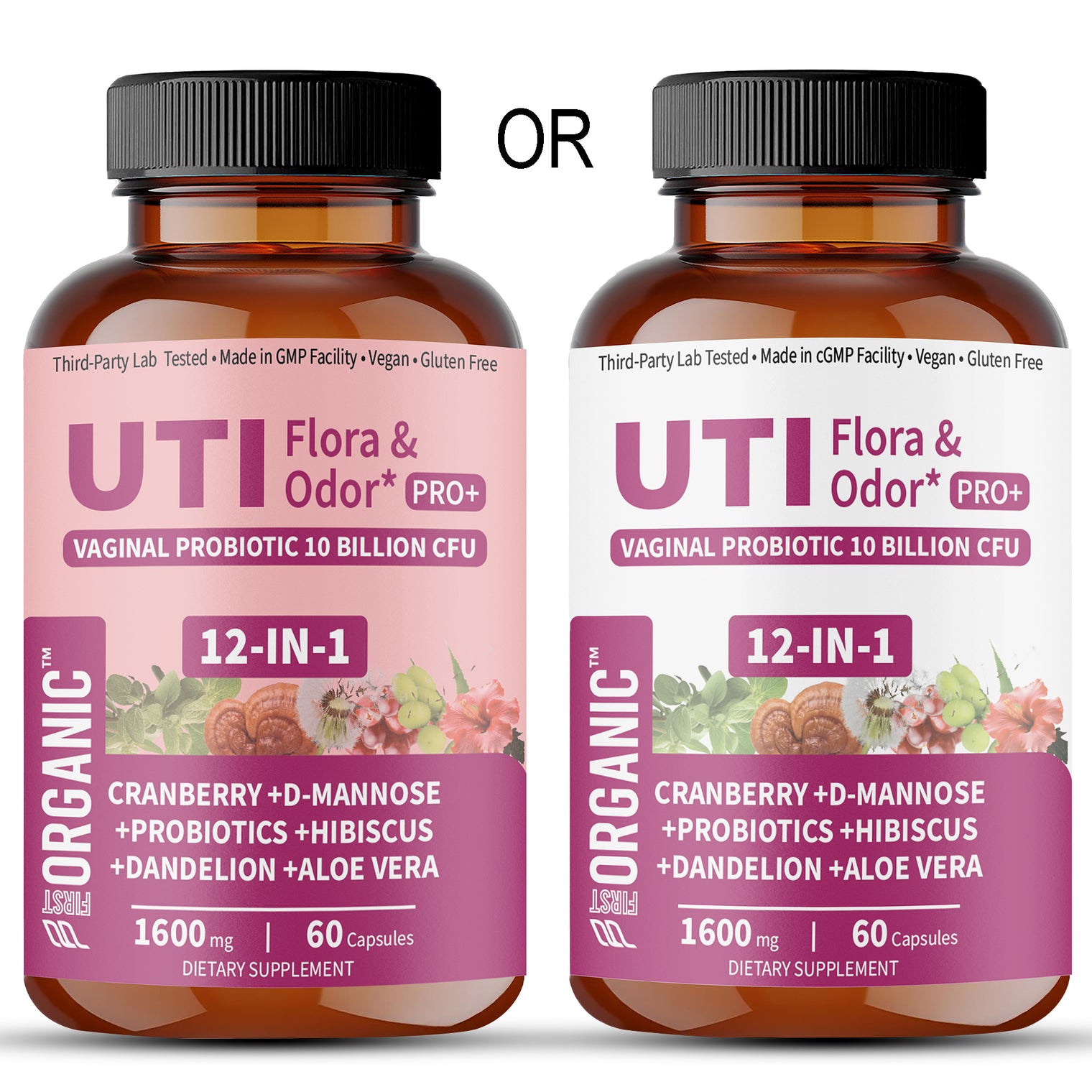 Women’s Advanced Intimate Care Probiotic | Vaginal Microflora & Daily Support for Urinary Tract, Yeast, Odor & pH Balance | Cranberry, D-Mannose & Hibiscus | Vegan, Non-GMO, 3rd-Party Tested, 60Caps
