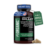 Himalayan Shilajit+ Complex 1600mg | Vitality & Performance | 9-in-1 Synergy with Ashwagandha, Tongkat Ali, Ginseng & more for Strength & Endurance